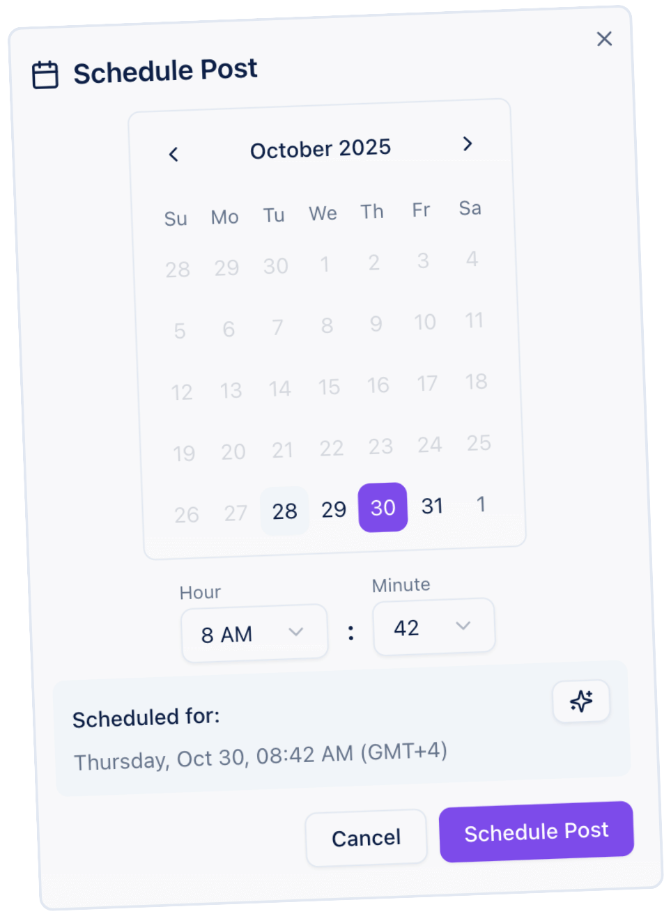 LinkedIn post scheduler